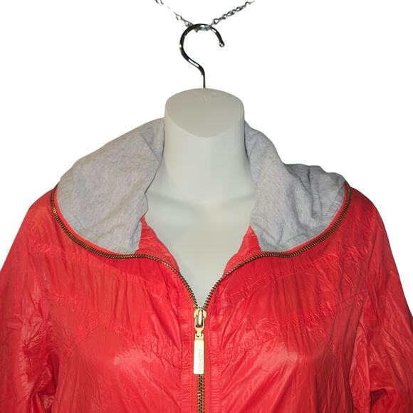Bernardo Medium Full Face Zipper Hood Nylon Jacket Windbreaker Coral Outdoors - Picture 3 of 14